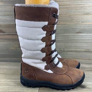 Timberland Hayes Wool Women's Tall Winter Boots Waterproof Brown Tan Womens 6